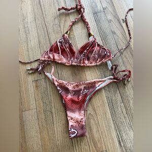 Animal Print scrunch butt bikini